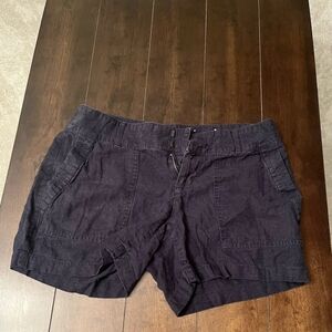 Apt. 9 Navy Blue Linen Shorts